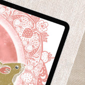 volle aardbeienmaan | June Moon Illustration Poster