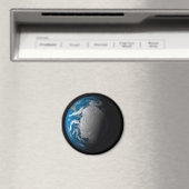 volle aarde met gesimuleerde wolken boven antarcti magneet (Insitu (Vaatwasser))