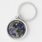 Volle aarde met orkaan Irene aan de oostkust. Sleutelhanger (Voorkant)