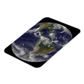 Volle aarde met orkaan Irene over de Bahama's. Magneet (Linkerzijde)