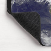 Volle aarde met orkaan Irene over de Bahama's. Muismat (Hoek)