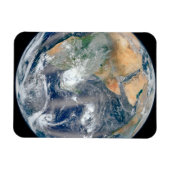 Volle aarde toont het oostelijk halfrond. magneet (Horizontaal)