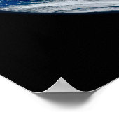 Volle aarde toont het oostelijk halfrond. poster (Hoek)