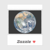 Volle aarde toont het oostelijk halfrond. sticker (Vel)