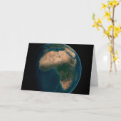 Volle aarde vanuit de ruimte boven het Afrikaanse Kaart (Gele Bloem)