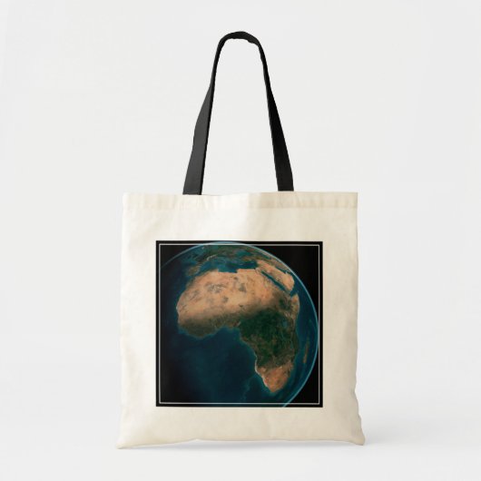 Volle aarde vanuit de ruimte boven het Afrikaanse  Tote Bag (Voorkant)