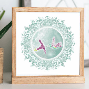 Volle-Flower Moon   May Moon Illustratie Poster