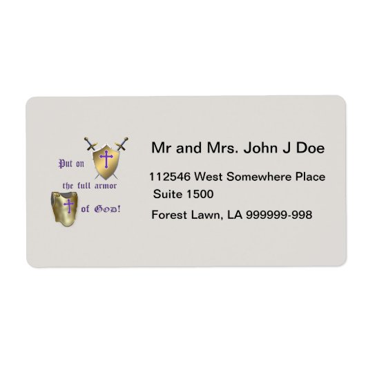 Volle god etiket (Voorkant)