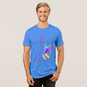 Volle Maag Tri-Blend Shirt (Voorkant volledig)