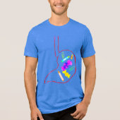 Volle Maag Tri-Blend Shirt (Voorkant)