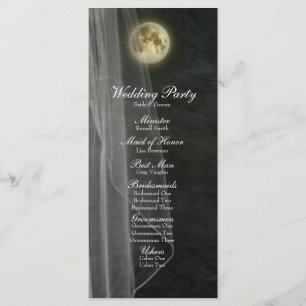 Volle Maan Black Night Veil Wedding Program Programma