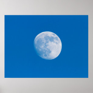 Volle Maan Boven De Stad Montreal Poster
