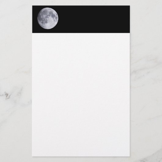 volle maan briefpapier (Voorkant)