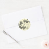 Volle Maan Bright Supermoon Ronde Sticker (Envelop)