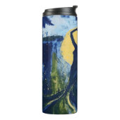 Volle maan buikdanser thermosbeker (Gedraaid links)