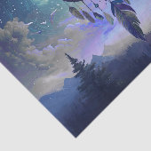 Volle Maan Droom Catcher, hemels Tissuepapier (Detail)