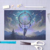 Volle Maan Droom Catcher, hemels Tissuepapier (Craft)