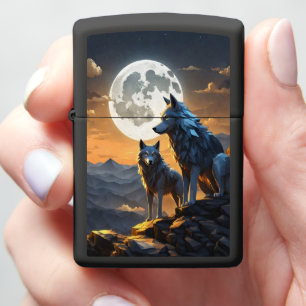 Volle maan en het gehuil van de wolf