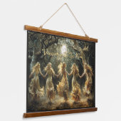 Volle Maan Fairy Dance Tapestries Hangend Wandkleed (Gebogen)