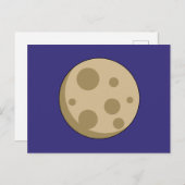 Volle Maan Feestdagenkaart (Voorkant / Achterkant)