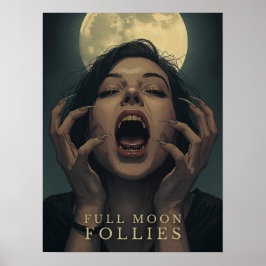 Volle maan follies | Halloween Poster