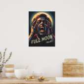 Volle maan follies | weerwolf poster (Keuken)