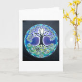 VOLLE MAAN GROEI MANDALA KAART (Gele Bloem)