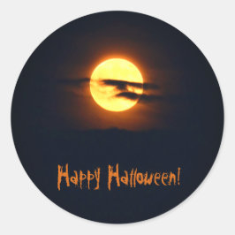 Volle maan Halloween stickers