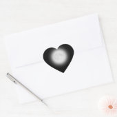 Volle Maan Hart Sticker (Envelop)
