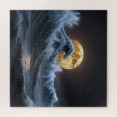 Volle Maan in Oceaangolf Legpuzzel (Horizontaal)