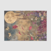 VOLLE MAAN IN WEIDE DECOUPAGE TISSUEPAPIER (Voorkant)