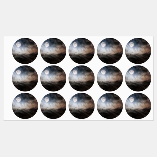 volle maan labels (Vel)