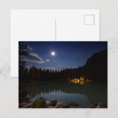 Volle maan | Meer Louise, Canada Briefkaart (Voorkant / Achterkant)