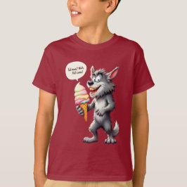 Volle maan? Nee, volle kegel! Weerwolf met ijs T-shirt