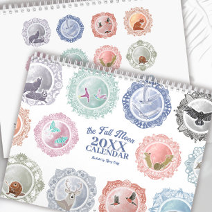Volle maan noemt elk jaar geïllustreerde kunst kalender