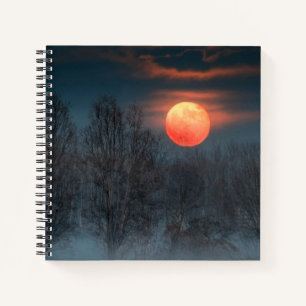 Volle Maan November in Scalenghe, Italië Notitieboek