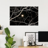 Volle maan op de webposter poster (Thuiskantoor)