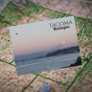 Volle Maan Over Tacoma, Washington Reizen Briefkaart