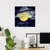 Volle maan poster (Thuiskantoor)