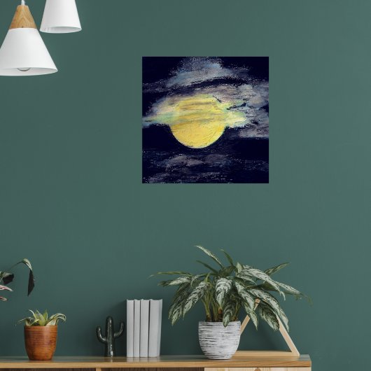 Volle maan poster (Woonkamer 1)