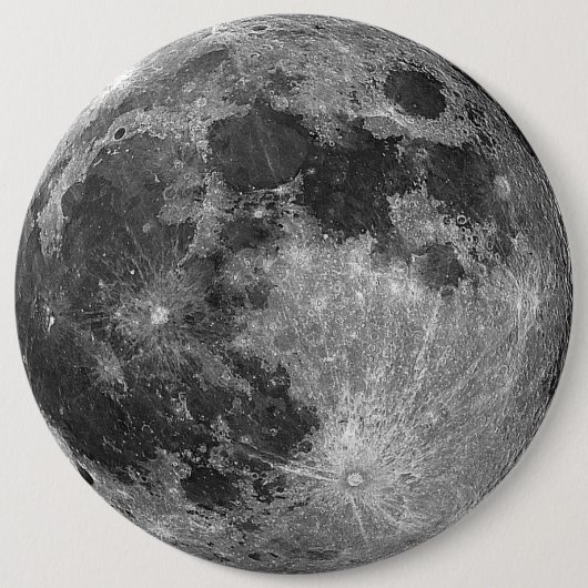 volle maan ronde button 6,0 cm (Voorkant)