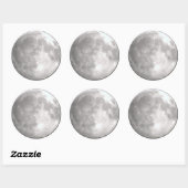 Volle Maan Ronde Stickers (Vel)