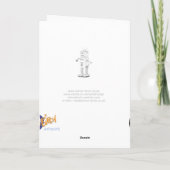 Volle maan Santa Feestdagen Kaart (Achterkant)