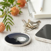 volle maan sleutelhanger (Zijkant)