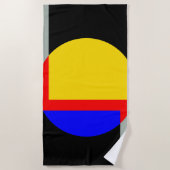 volle maan strandlaken (Voorkant)