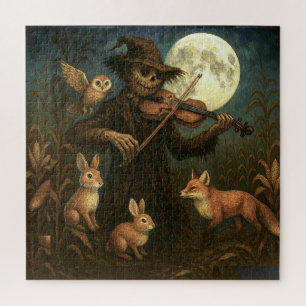 Volle maan vogelverschrikker Serenade Legpuzzel