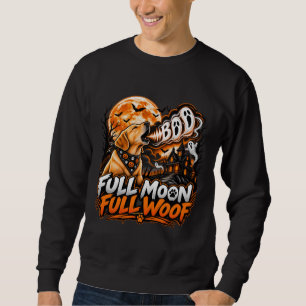 Volle Maan Volle Woef Labrador Halloween Grappige Trui