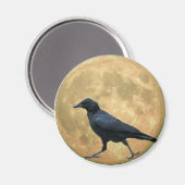 Volle Maan, Wandelende Kraai Magneet (Voorkant / Achterkant)