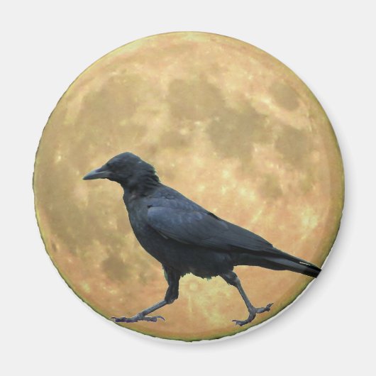 Volle Maan, Wandelende Kraai Magneet (Voorkant)