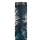 Volle maan witte wolf thermosbeker (Achterkant)